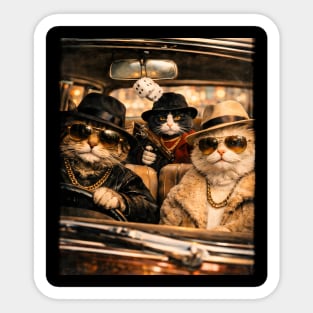 Gangster Cats Crew Sticker